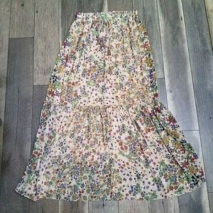 SOLD Zara Trafaluc Collection Floral Skirt